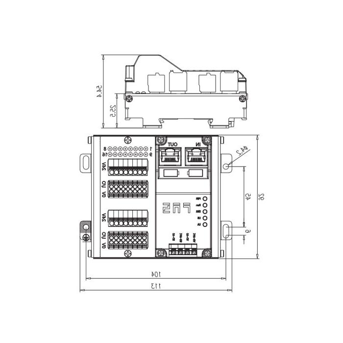 PROFINET protocol、16DI/DO adaptive configuration、NPN、RJ45 network port、IP20 remote module、009A12